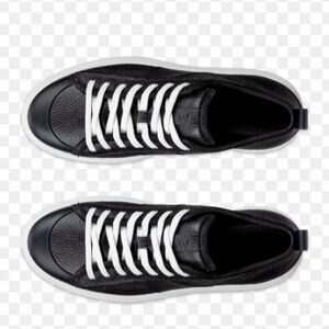 Ecco Black Leather, Street Ace, Women Sneakers, Size 37, NIB